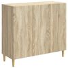 vidaXL Vi&eth;beinteyfla Sonoma eikarlitur 89 x 34,5 x 80 cm