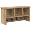 vidaXL Vegghengt fatahengi Artisan Eik 50 x 16 x 26 cm Samsettur vi&eth;ur
