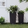 vidaXL Gr&oacute;&eth;urker me&eth; Lausum Innri Potti Reykgr&aacute;tt 21/49 L PP Rattan