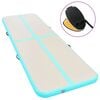 vidaXL Uppbl&aacute;sanleg Fimleikad&yacute;na me&eth; Pumpu 600x100x10 cm PVC Gr&aelig;n