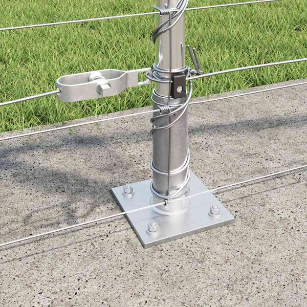 vidaXL Gir&eth;ingarp&oacute;stur Galvaniseru&eth; 50 x 1,2 m St&aacute;l