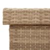 vidaXL Gar&eth;geymslukassi me&eth; hj&oacute;lum Blanda&eth; Beige Poly Rattan