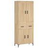 vidaXL Sk&aacute;pur Sonoma Eikarlitur 69,5x34x180 cm Samsettur Vi&eth;ur