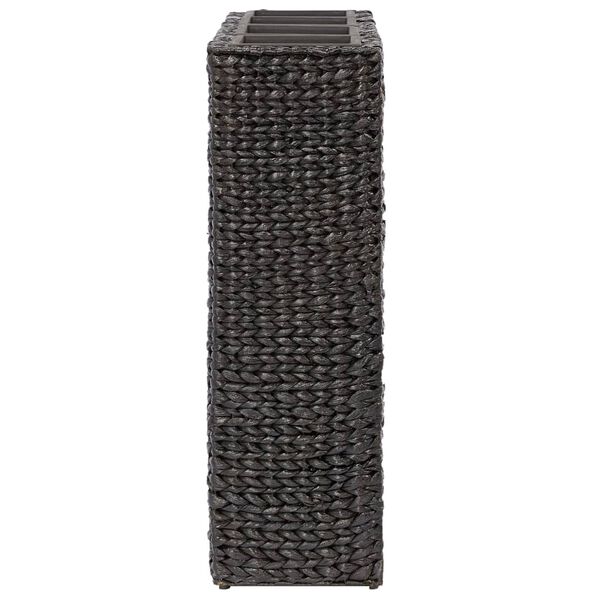 vidaXL Upphækkað Blómaker með 4 Pottum Vatnahýasinta Svart