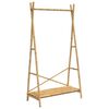 vidaXL Fatarekki me&eth; Hillum 102x50x190 cm Bambus