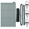 vidaXL Girðingarpóstur Grænn 25 x 0,6 m (36 mm net) Stál og PVC