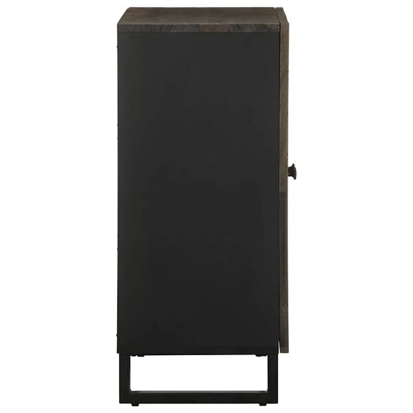 vidaXL skenkur Svartur 60x33x75 cm Solid Wood Mangó