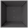 vidaXL Gar&eth;pl&ouml;ntukassi Svartur 40 x 40 x 15 cm Kalt ofi&eth; st&aacute;l