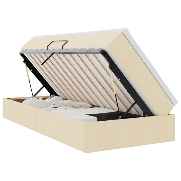 vidaXL R&uacute;m me&eth; geymslur&yacute;mi og d&yacute;nu Rj&oacute;malitur 90 x 190 cm P&oacute;l&yacute;ester