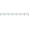vidaXL Gir&eth;ingarplata me&eth; st&oacute;lpum &uacute;r j&aacute;rni 1212x80 cm gr&aelig;n