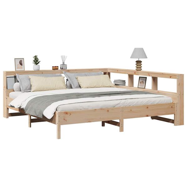 vidaXL R&uacute;mgrind me&eth; B&oacute;kahillu &aacute;n D&yacute;nu 180x200 cm Gegnheil Fura