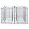 vidaXL Gabion h&aelig;kka&eth; r&uacute;m Silfur 100 x 100 x 60 cm Galvaniserad st&aacute;l