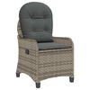 vidaXL H&aelig;gindast&oacute;ll me&eth; legupl&aacute;ssi Gr&aacute;r 56 x 66 x 95 cm p&oacute;l&yacute;rattan