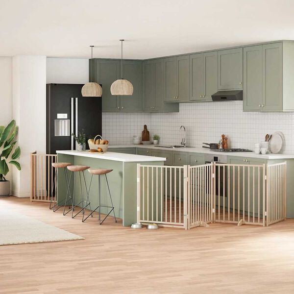 vidaXL hundahli&eth; me&eth; hur&eth; sem h&aelig;gt er a&eth; brj&oacute;ta saman 12 pl&ouml;tur 960 cm