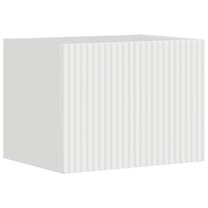 vidaXL Sj&oacute;nvarpsveggsk&aacute;pur Glansandi Hv&iacute;tur 39 x 31 x 29,5 cm