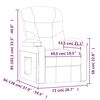 vidaXL Electric Recliner st&oacute;ll Br&uacute;nt efni