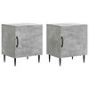 vidaXL Noat&ouml;flu sk&aacute;pur 2 pcs Steinsteypugr&aacute;r 43 x 34,5 x 50 cm