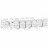 vidaXL Gar&eth;ur bor&eth;sett 15 pcs Hv&iacute;tt Polt rattan