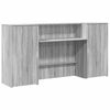 vidaXL m&oacute;tt&ouml;kubor&eth; Gr&aacute;tt Sonoma 200x50x103,5 cm Hanna&eth;ur vi&eth;ur
