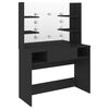 vidaXL F&ouml;r&eth;unarbor&eth; me&eth; LED-lj&oacute;sum 100x40x135 cm MDF Svartur