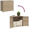 vidaXL Geymslusk&aacute;pur fyrir Gar&eth; Drappa&eth;ur 83x45x76 cm P&oacute;l&yacute;rattan