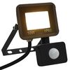 vidaXL LED Fl&oacute;&eth;lj&oacute;s me&eth; Skynjara 10 W Hl&yacute;tt Hv&iacute;tt