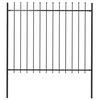 vidaXL Gar&eth;gir&eth;ing Woerden me&eth; Spj&oacute;ttoppi &uacute;r St&aacute;li 181x150 cm Sv&ouml;rt