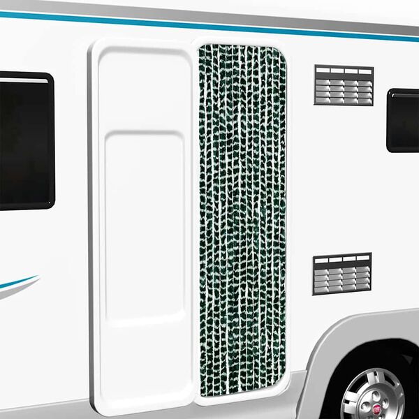 vidaXL Skord&yacute;ratjald Gr&aelig;nt og Hv&iacute;tt 56x185 cm &THORN;r&aelig;&eth;ir