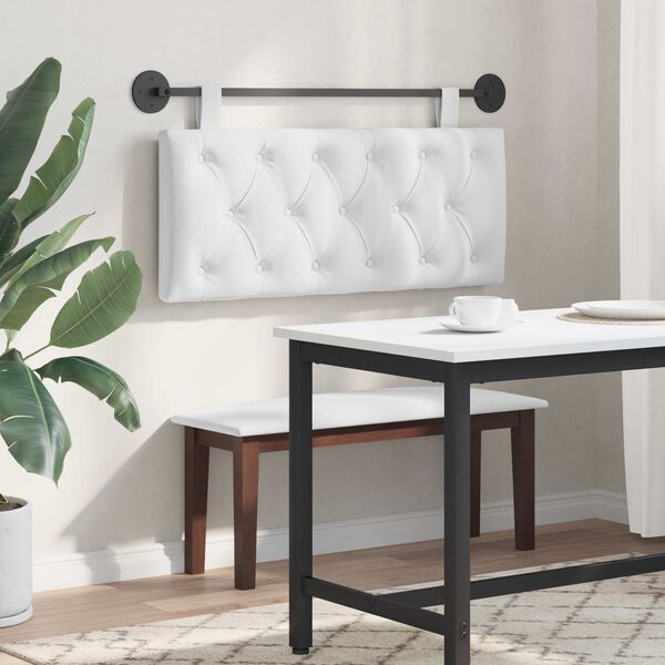 vidaXL Hengisk&aacute;li Vegghengt Hv&iacute;t 110 x 55 x 7 cm d&uacute;kur