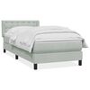 vidaXL Spring-d&yacute;na me&eth; d&yacute;nu Lj&oacute;sgr&aacute;r 80x210 cm Flauel
