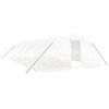 vidaXL Gr&oacute;&eth;urh&uacute;s me&eth; St&aacute;lgrind Hv&iacute;tt 50 m&sup2; 10x5x2,3 m