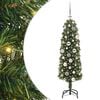 vidaXL Gervi j&oacute;latr&eacute; me&eth; 150 LED Gr&aelig;nn 120 cm PVC, st&aacute;l og plast