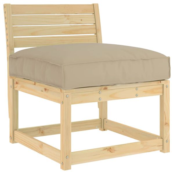 vidaXL P&uacute;&eth;i M&oacute;gr&aacute;r 70 x 70 x 12 cm Oxford efni