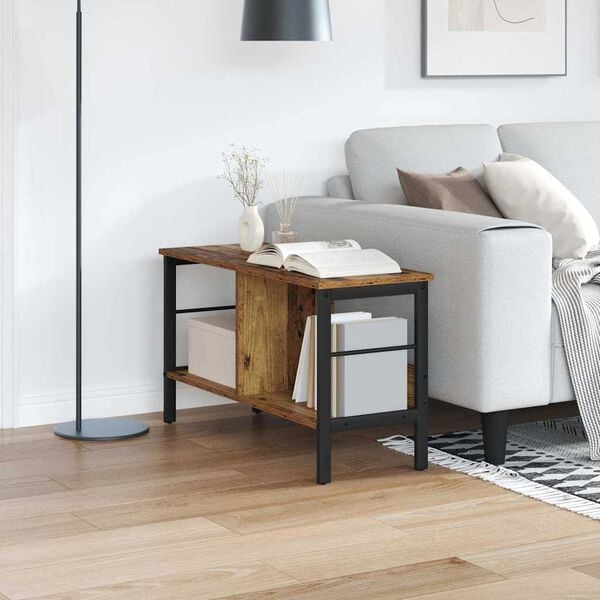 vidaXL Hilla Gamall vi&eth;ur 82 x 32 x 47 cm Samsettur vi&eth;ur