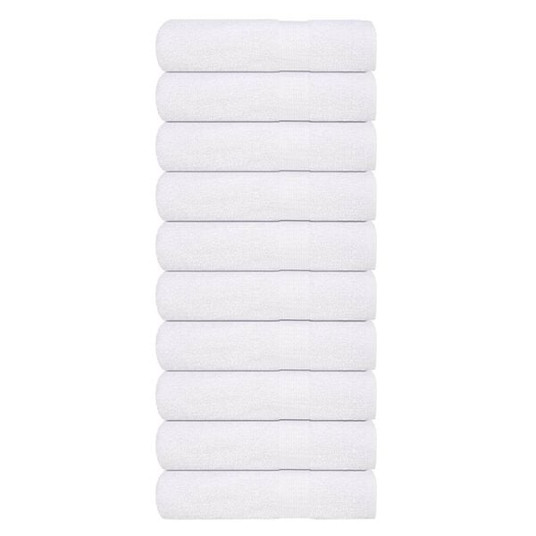 vidaXL Sturtuhandkl&aelig;&eth;i FROGN 10 stk. hv&iacute;t 70x140 cm 360 gsm