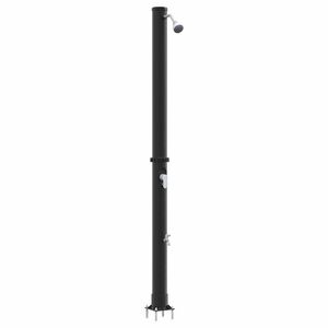 vidaXL Utandyra S&oacute;lsturtu Svartur 217 cm PVC og &Aacute;l