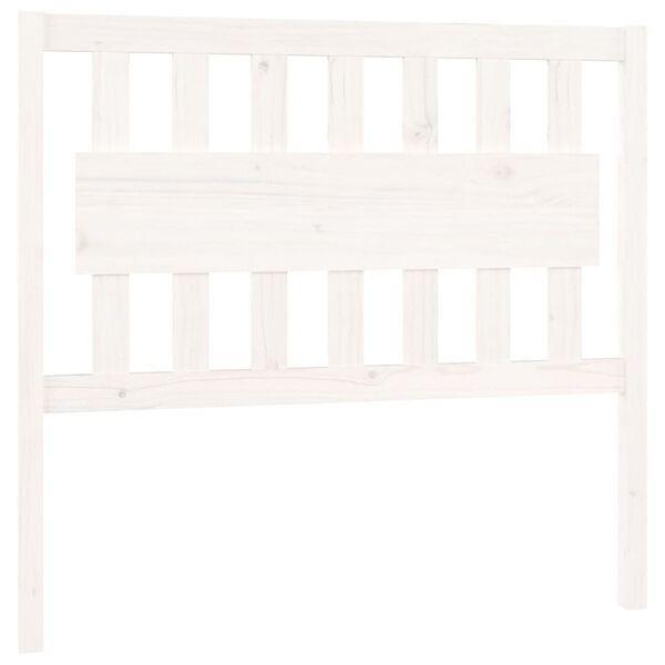 vidaXL H&ouml;f&eth;agafl fyrir R&uacute;m Hv&iacute;tur 105,5x4x100 cm Gegnheil Fura