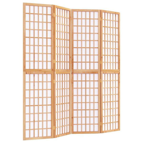 vidaXL Samanleggjanlegt 4-spjalda Skilrúm Japanskur Stíll 160x170 cm