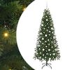 vidaXL Gervi j&oacute;latr&eacute; me&eth; 300 LED me&eth; standi Gr&aelig;nn 180 cm PE og PVC