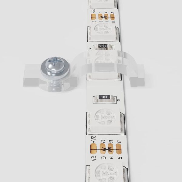 vidaXL LED strimill 4 pcs Svartur og gegnheill 120 x 0,8 x 0,3 cm