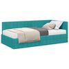 vidaXL Hornar&uacute;m rammi me&eth; d&yacute;nu me&eth; h&ouml;fu&eth;gafl 2 pcs T&uacute;rk&iacute;s Flauel