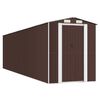 vidaXL Gar&eth;sk&yacute;li D&ouml;kkbr&uacute;nt 192x772x223 cm Galvanh&uacute;&eth;a&eth; St&aacute;l