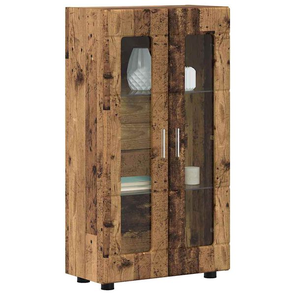 vidaXL Vi&eth;beinteyfla Gamalt timbur 55,5 x 29 x 103 cm Samsettur vi&eth;ur