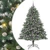 vidaXL Gervi j&oacute;latr&eacute; me&eth; 300 LED Gr&aelig;nn 210 cm PVC, plast og st&aacute;l