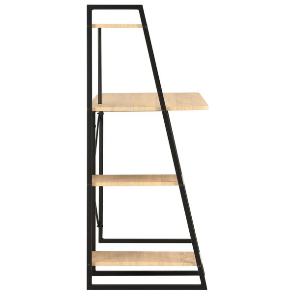 vidaXL Skrifbor&eth; me&eth; Hillueiningu Svart og Eik 102x50x117 cm