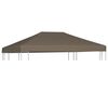 vidaXL Gar&eth;sk&aacute;la&thorn;ak &THORN;ekja 310 g/m&sup2; 3x3 m M&oacute;gr&aacute;tt