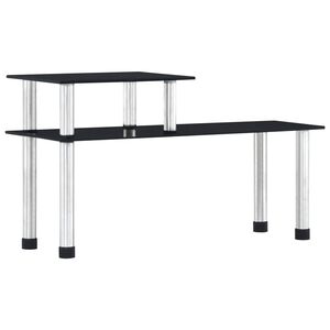 vidaXL Eldhúshilla Svört 45x16x26 cm Hert Gler