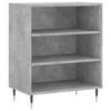 vidaXL Skenkur Steypugr&aacute;r 57x35x70 cm Samsettur Vi&eth;ur
