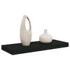 vidaXL Vegghilla me&eth; Sk&uacute;ffu Sv&ouml;rt 60x23,5x3,8 cm MDF