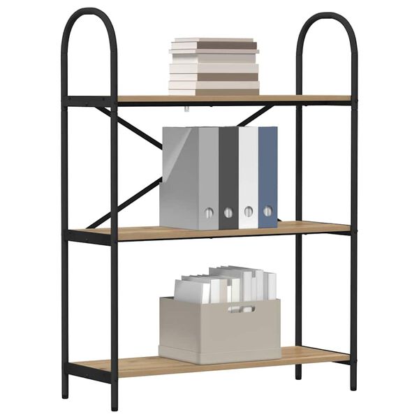 vidaXL Hilla Artisan Eik 80 x 30 x 109 cm Samsettur vi&eth;ur